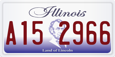 IL license plate A152966
