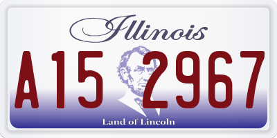 IL license plate A152967