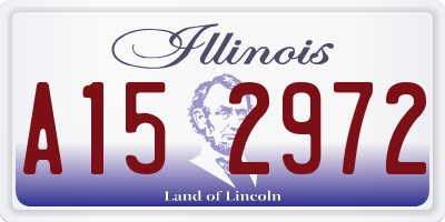 IL license plate A152972