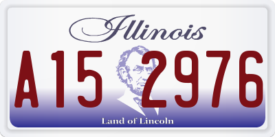 IL license plate A152976
