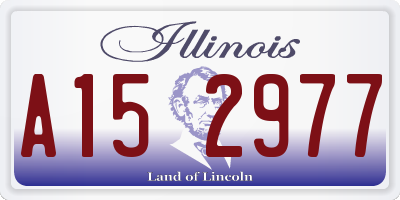 IL license plate A152977