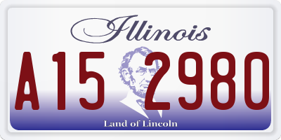 IL license plate A152980