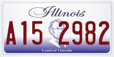 IL license plate A152982
