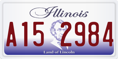 IL license plate A152984