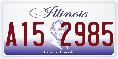 IL license plate A152985