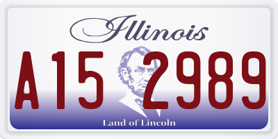 IL license plate A152989