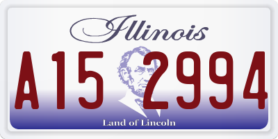 IL license plate A152994