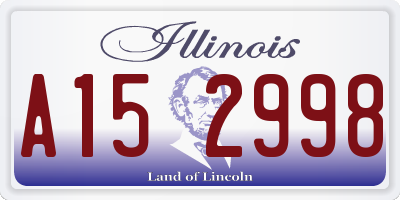 IL license plate A152998