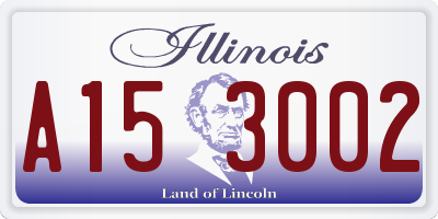 IL license plate A153002