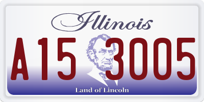 IL license plate A153005