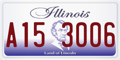 IL license plate A153006