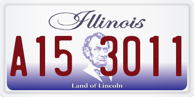 IL license plate A153011