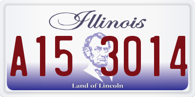 IL license plate A153014