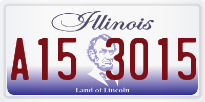 IL license plate A153015