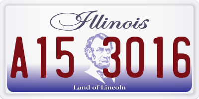 IL license plate A153016