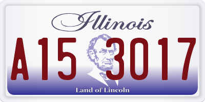 IL license plate A153017