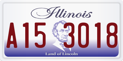 IL license plate A153018