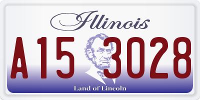 IL license plate A153028