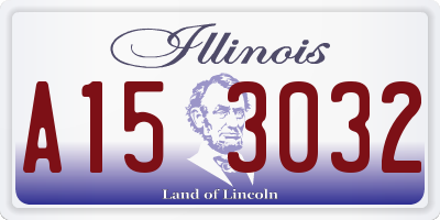 IL license plate A153032