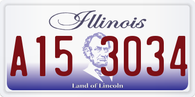 IL license plate A153034