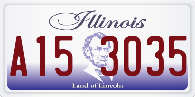 IL license plate A153035