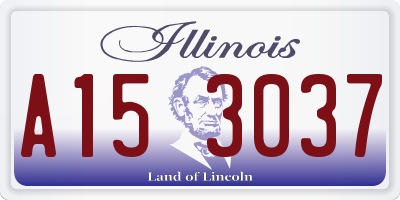 IL license plate A153037