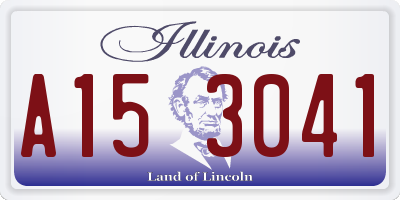 IL license plate A153041