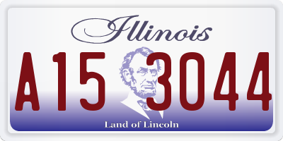 IL license plate A153044