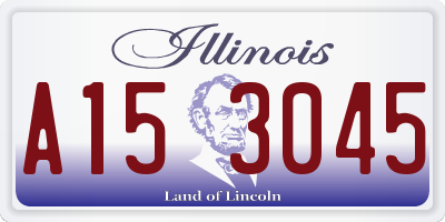 IL license plate A153045