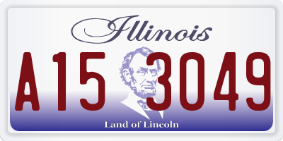 IL license plate A153049
