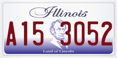 IL license plate A153052