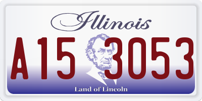 IL license plate A153053