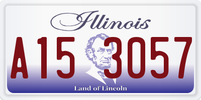 IL license plate A153057