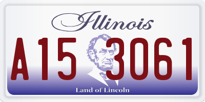 IL license plate A153061