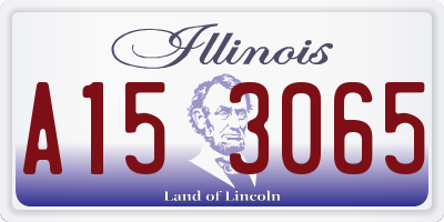 IL license plate A153065