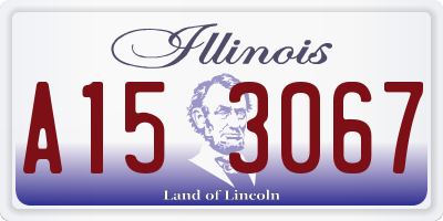 IL license plate A153067