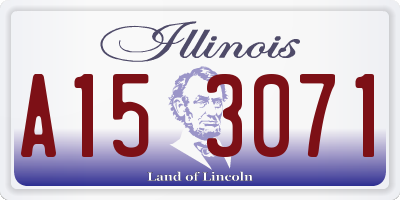 IL license plate A153071