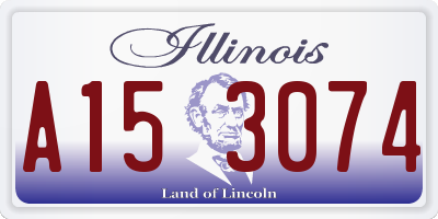 IL license plate A153074