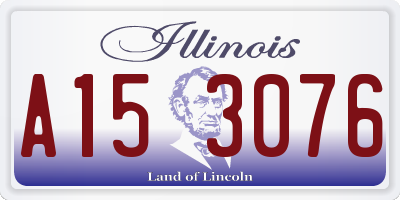 IL license plate A153076