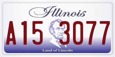 IL license plate A153077