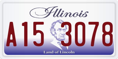 IL license plate A153078
