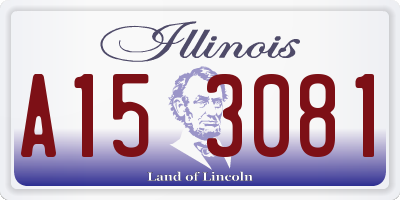 IL license plate A153081