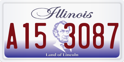 IL license plate A153087