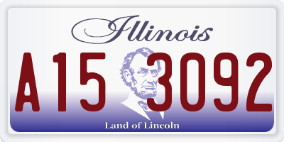 IL license plate A153092