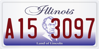 IL license plate A153097