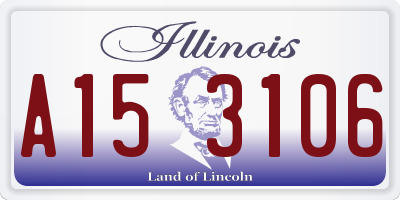 IL license plate A153106