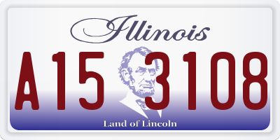 IL license plate A153108