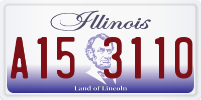 IL license plate A153110
