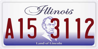 IL license plate A153112