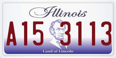 IL license plate A153113